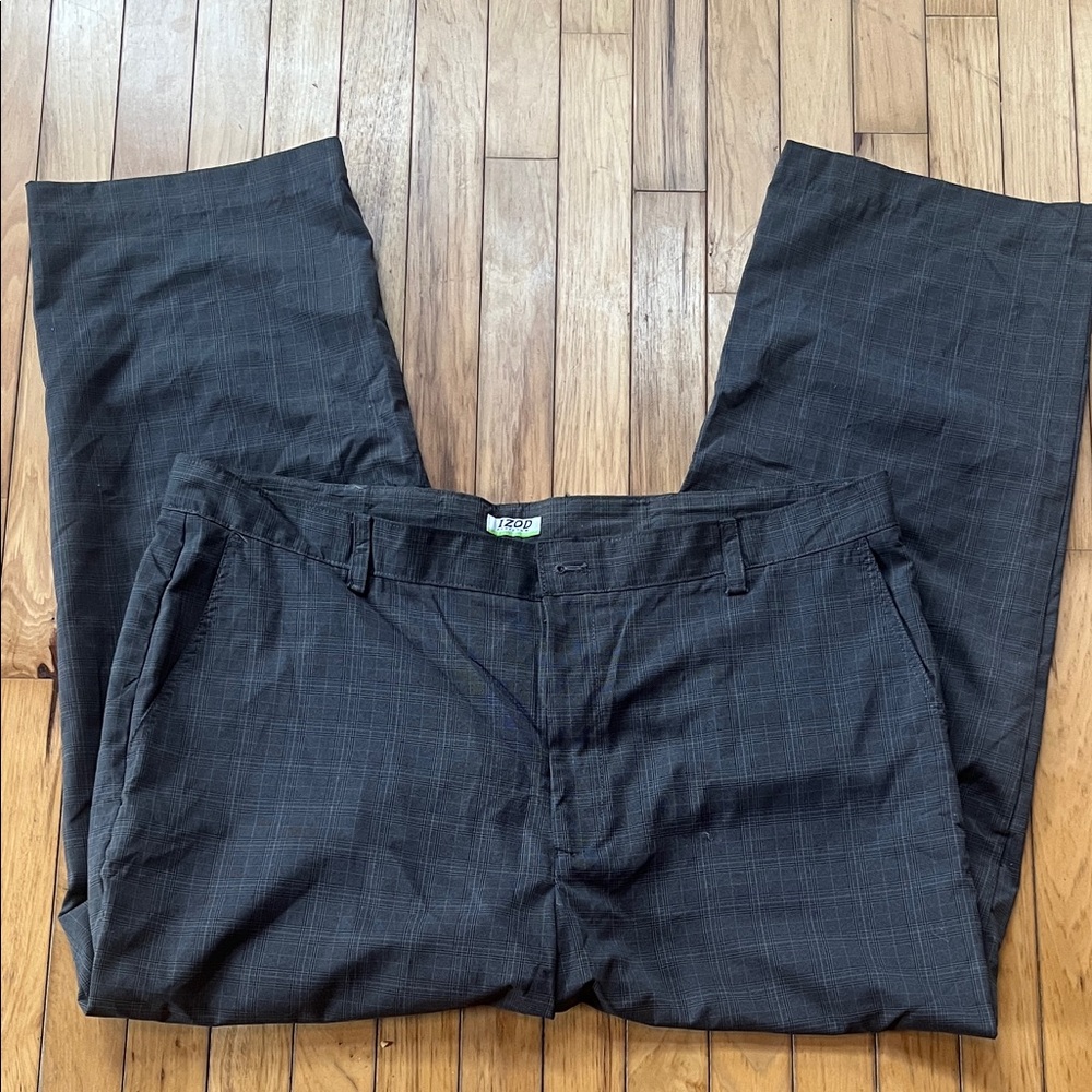 Izod Men's Charcoal Dress Pants
